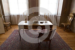 The antechamber of the DuchessÃ¢â¬â¢s apartments in Rundale Palace, Latvia photo